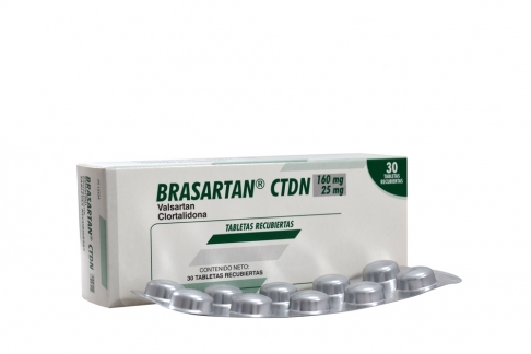 Brasartan CTDN 160 / 25 mg Caja Con 30 Tabletas Recubiertas Rx4
