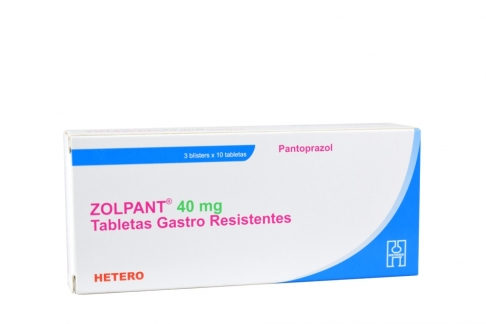 Zolpant 40 mg Caja Con 30 Tabletas Gastro Resistentes Rx