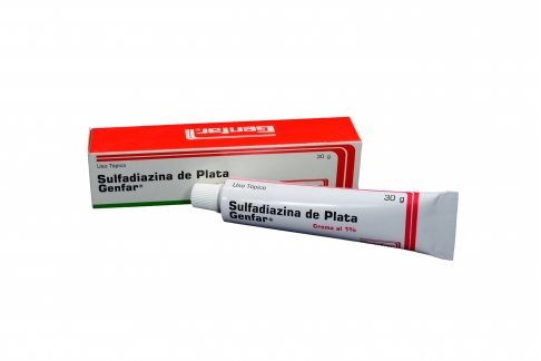 Sulfadiazina De Plata 1% Caja Con Tubo X 30 g Rx2