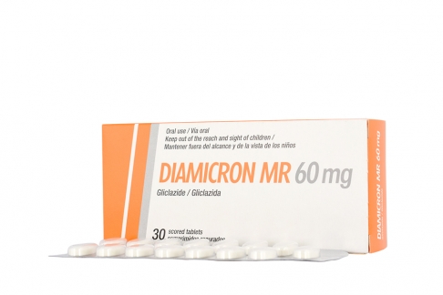 Diamicron MR 60 Mg Caja Con 30 Comprimidos De Liberación Controlada Rx4
