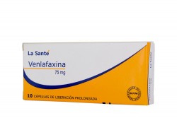 Venlafaxina 75 mg Caja Con 10 Cápsulas De Liberación Prolongada Rx4