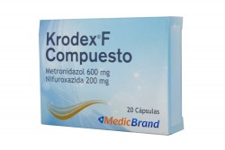 Krodex F Compuesto 600 / 200 mg  Caja Con 20 Cápsulas Rx2