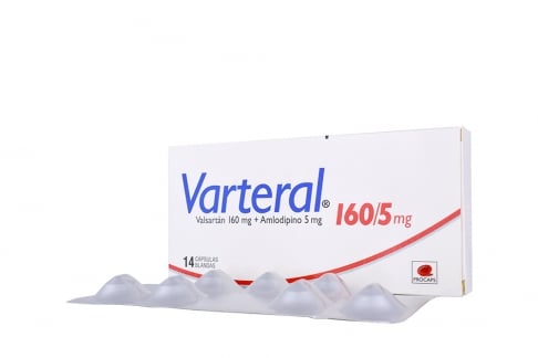 Varteral 160 / 5 mg Caja Con 14 Cápsulas Rx4