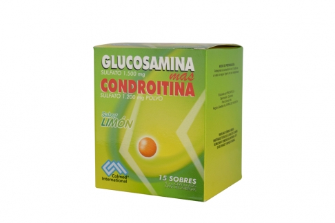 Glucosamina 1.5 g Condroitina 1.2 g Caja Con 15 Sobres Rx