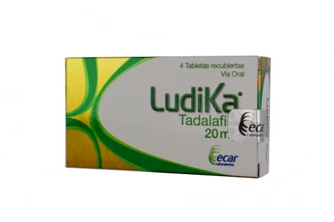 Ludika 20 mg Caja Con 4 Tabletas Recubiertas Rx Rx4