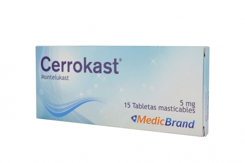 Cerrokast 5 mg Caja Con 15 Tabletas Masticables Rx Rx1