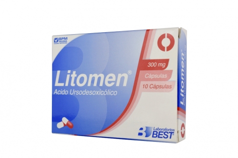 Litomen 300 mg Caja Con 10 Cápsulas Rx Rx4