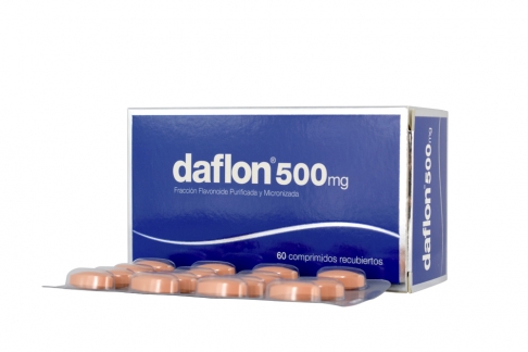 Daflon 500 mg Caja Con 60 Comprimidos Recubiertos Rx4