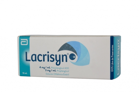 Lacrisyn Solución Oftálmica 4 / 3 mg Frasco Con 10 mL