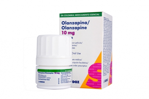 Olanzapina 10 mg Caja De 20 Tabletas Rx1 Rx4