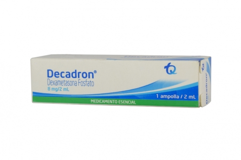 Decadron 8 mg / 2 mL Caja X 1 Ampolla Rx