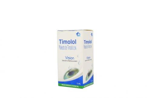 Timolol 0.5 % Solución Caja Con Frasco De 5 mL Rx Rx1