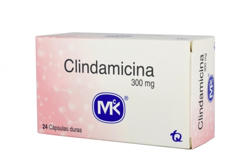 Clindamicina 300 Mg Caja Con 24 Cápsulas Rx2
