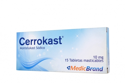 Cerrokast 10 mg Caja Con 15 Tabletas Masticables Rx Rx1