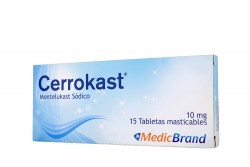 Cerrokast 10 mg Caja Con 15 Tabletas Masticables Rx1