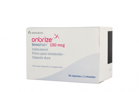Onbrize Breezhaler 150 mcg Polvo Para Inhalación Caja Con 30 Cápsulas y 1 Inhalador Rx Rx1