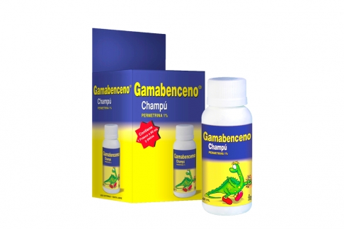 Gamabenceno Shampoo 1% Caja Con Frasco Con 60 mL