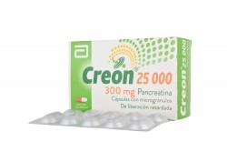 Creon 25000 / 300 mg Caja Con 50 Cápsulas De Liberación Retardada Rx