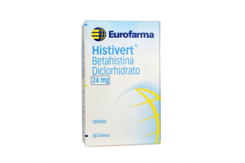 Histivert 24 mg Caja Con 30 Tabletas  Rx