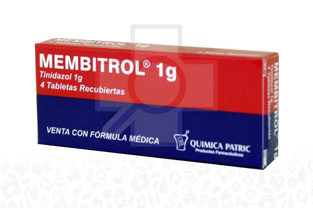 Membitrol 1g Caja Con 4 Tabletas Recubiertas Rx