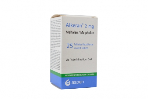 Alkeran 2 mg Caja Con Frasco Con 25 Tabletas Recubiertas Rx Rx3 Rx4