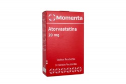 Atorvastatina Momenta 20 mg Caja Con 10 Tabletas Recubiertas Rx4