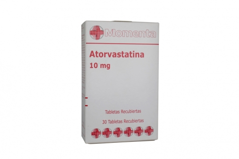 Atorvastatina 10 mg Caja Con 30 Tabletas Recubiertas Rx4