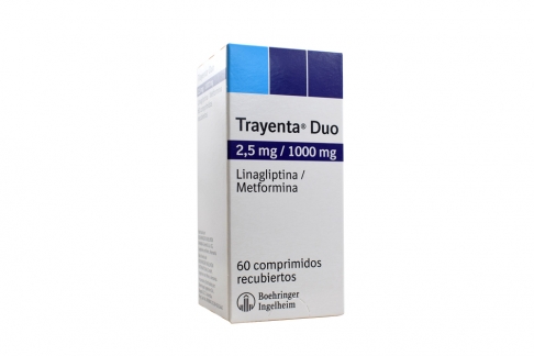 Trayenta Duo 2.5 / 1000 mg Caja Con 60 Comprimidos Recubiertos Rx1 Rx4