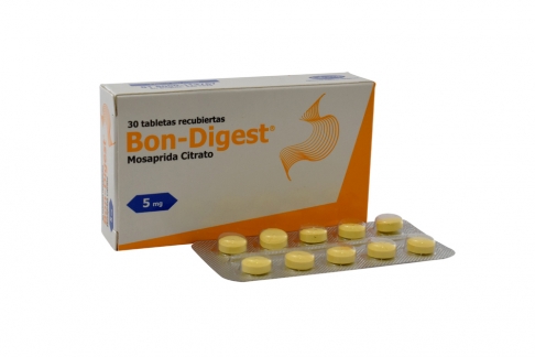 Bon-Digest 5 mg Caja Con 30 Tabletas Recubiertas Rx