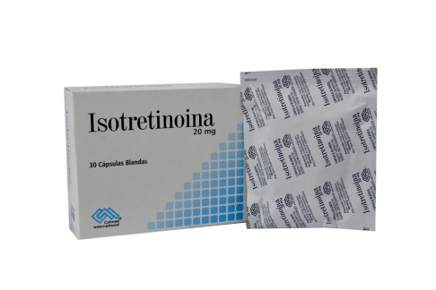 Isotretinoina 20 mg Caja Con 30 Cápsulas Blandas Rx5