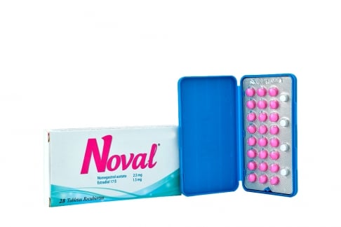 Noval 2.5 / 1.5 mg Caja Con 28 Tabletas Recubiertas Rx
