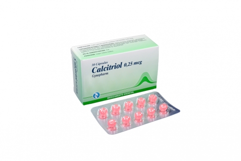 Calcitriol 0.25 mcg Caja Con 30 Cápsulas Rx