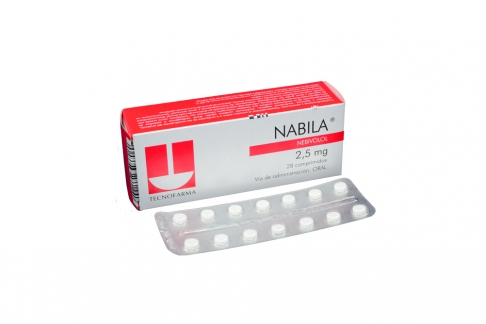 Nabila 2.5 mg Caja Con 28 Comprimidos Rx4