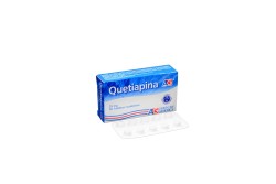 Quetiapina 25 mg Caja Con 30 Tabletas Recubiertas Rx4