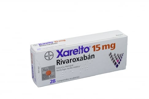 Xarelto 15 mg Caja Con 28 Comprimidos Recubiertos Rx4 Rx1
