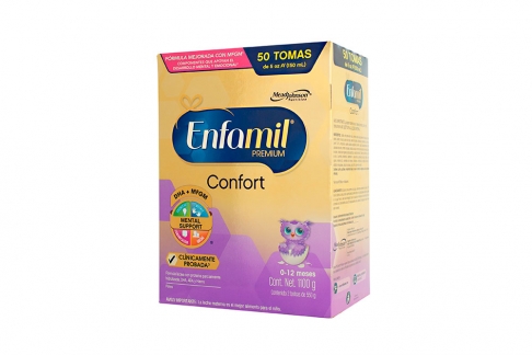 Enfamil Premium Confort 0 a 12 Meses Caja Con 2 Bolsas Con 550 g C/U
