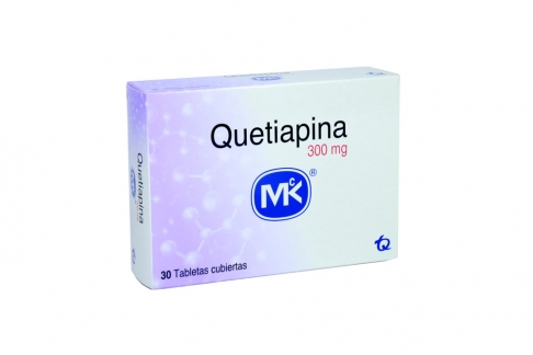 Quetiapina 300 mg Caja Con 30 Tabletas Cubiertas Rx1 Rx4