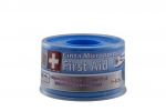 Cinta Autoadhesiva Microporosa Medical Tape 1" x 5 yd Color Piel Caja Con 1 Unidad
