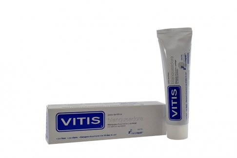 Crema Dental Vitis Blanqueadora Caja Con Tubo Con 100 mL