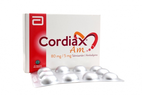 Cordiax Am 80 / 5 Mg Caja Con 30 Tabletas  Rx Rx1 Rx4