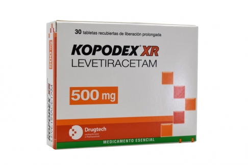 Kopodex Xr 500 Mg Caja Con 30 Tabletas Recubiertas De Liberación Prolongada Rx
