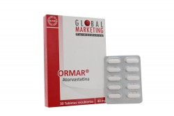 Ormar 40 mg Caja Con 30 Tabletas Recubiertas Rx