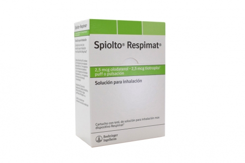Spiolto Respimat Solución Nasal 2,5 / 2,5 mcg Caja Con Cartucho De 4 mL  Rx Rx1 Rx4