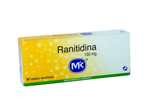 Ranitidina 150 mg Caja De 30 Tabletas Rx