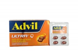 Advil Ultra Con Potencializador Caja Con 72 Cápsulas Líquidas