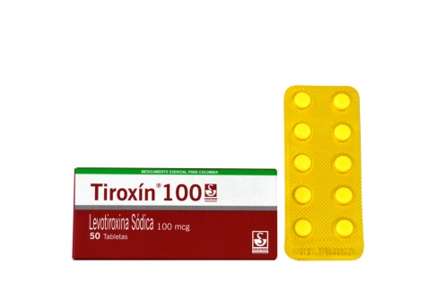 Tiroxín 100 mcg Caja Con 50 Tabletas Rx Rx4