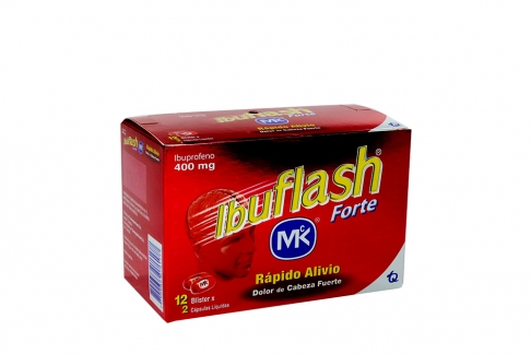 Ibuflash Forte 400 Mg Caja Con 24 Cápsulas