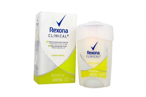 Antitranspirante Rexona Clinical Stress Control Crema Caja Con Frasco Con 48 g
