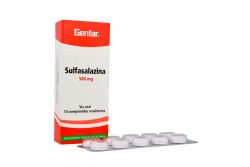 Sulfasalazina 500 mg Caja Con 10 Tabletas Recubiertas Rx4