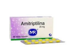 Amitriptilina 25 mg Caja Con 30 Tabletas Rx Rx4